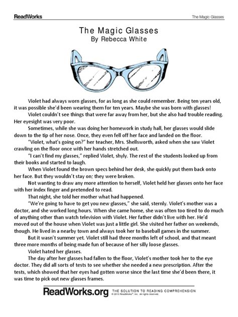 Magic glasses theory